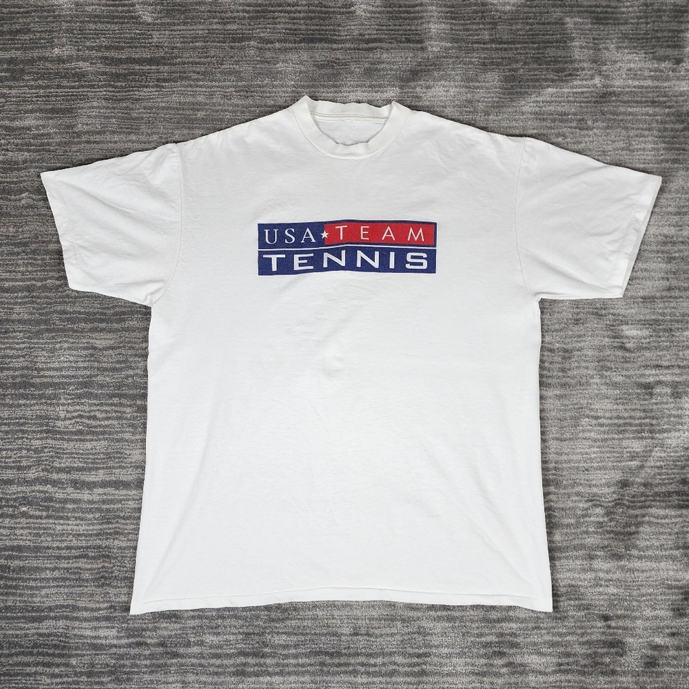 Vintage 90s Single Stitch USA Tennis shirt